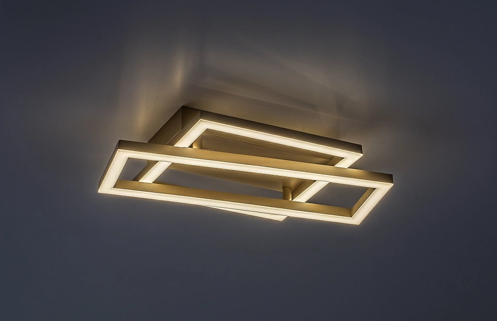 Plafoniera LED Glavian 2 luci grigio-beige Rabalux