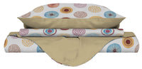 Copripiumino 1 Piazza e Mezzo Double Face con Federe Stampato Circle