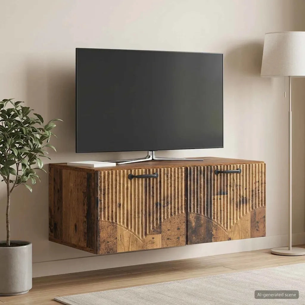 Mobile Porta TV da Muro Legno antico 78,5 x 41 x 30 cm 899033