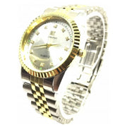 Trade Shop - Orologio Polso Ik Collection Uomo Donna Analogico Quarzo Silver Oro Fondo Silver -