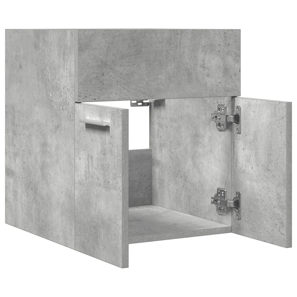 Mobile Lavabo Bagno Grigio Cemento 41x38,5x46 cm in Truciolato