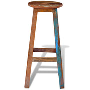 Sgabello da bar di design seduta per sedia legno massello riciclato 1202065