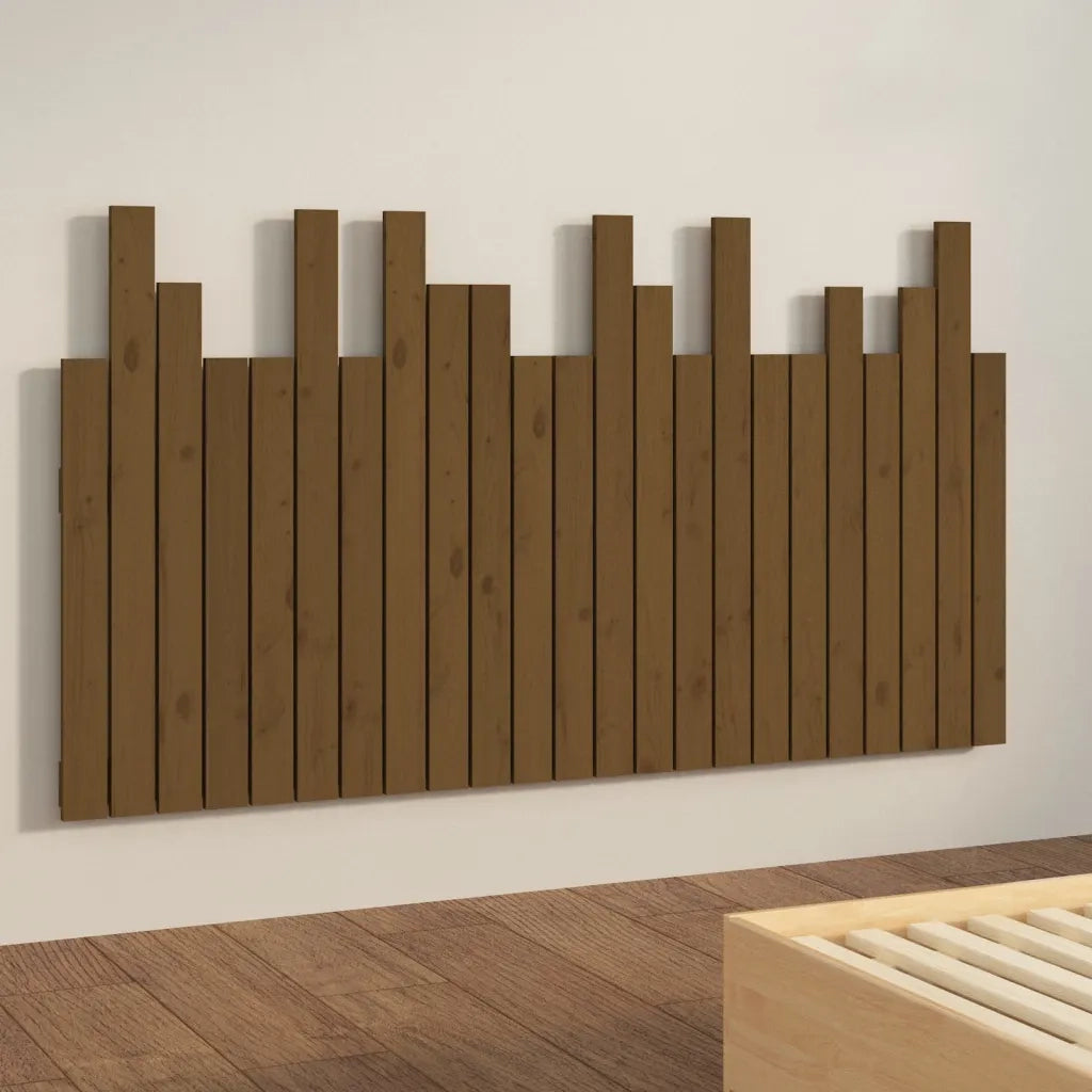 Testiera da Parete Ambra 146,5x3x80cm in Legno Massello di Pino 824796