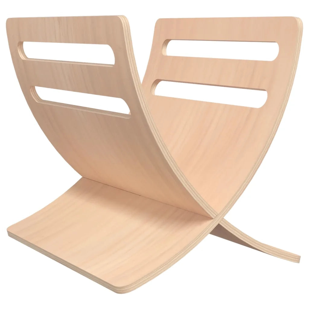 Portariviste da Pavimento in Legno Colore Naturale CFW1521876