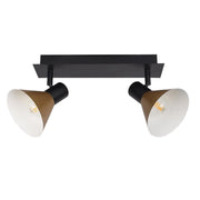 Faretto parete/soffitto Alvaro 2xE14 nero oro Rabalux