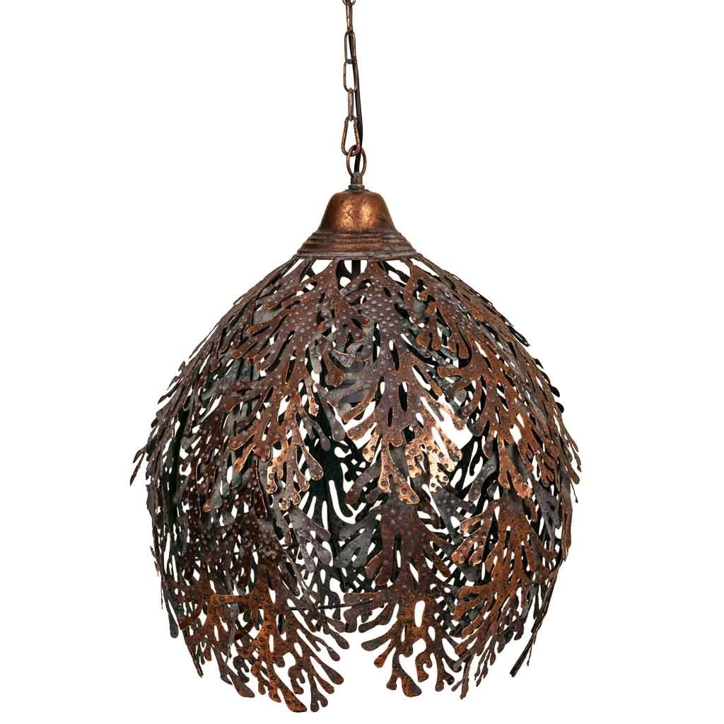 Plafoniera in metallo dorato 41x41x54/115h