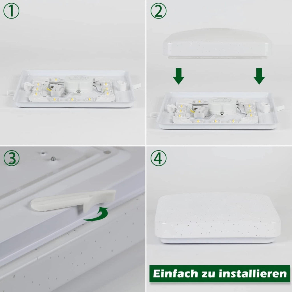 ZMH Lampada da soffitto plafoniera LED moderna forma stella 21 cm per soggiorno camera letto