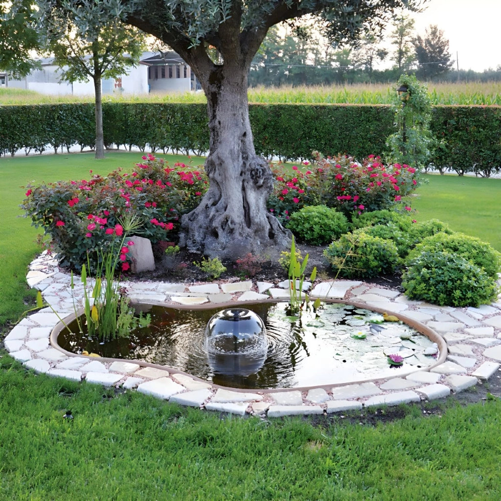 Laghetto da giardino in vetroresina modello haiti cm 205x270xh50