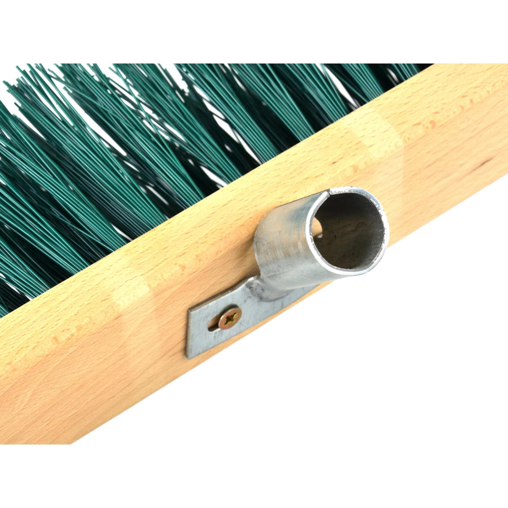 SCOPA DA STRADA 30cm SPAZZATRICE SETOLE RIGIDE OFFICINA GIARDINO ESTERNO GEKO G66037