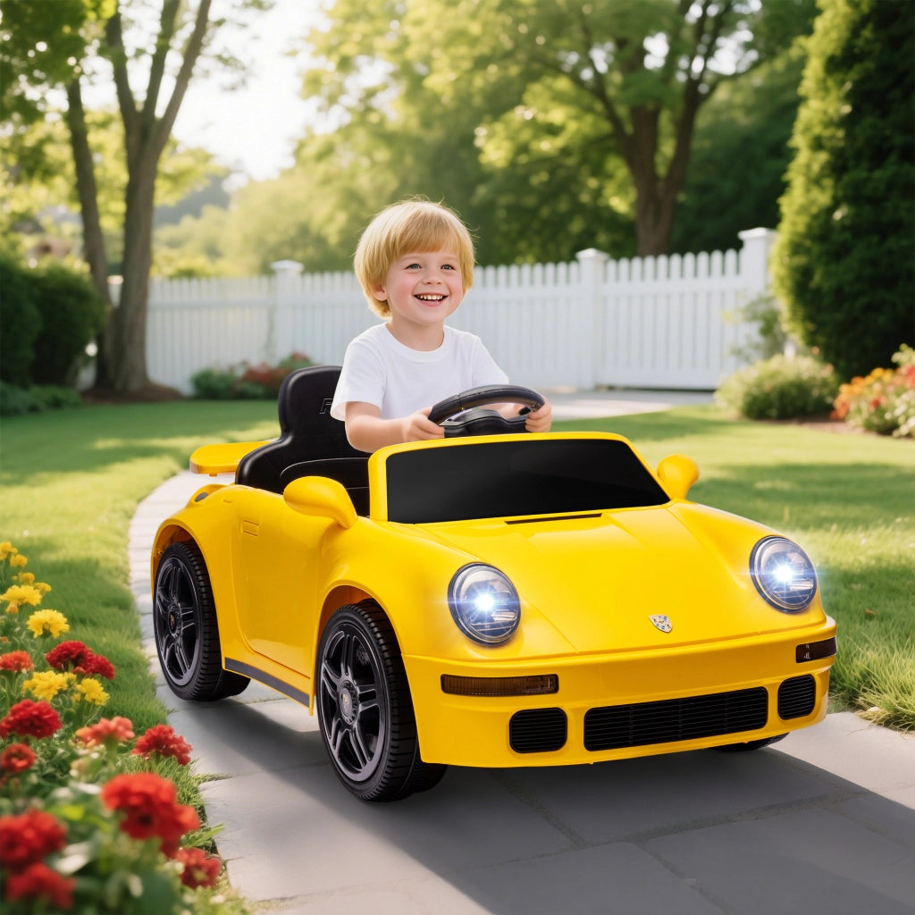 Auto Elettrica per Bambini ¨C zephmum ¨C Giallo, 12V