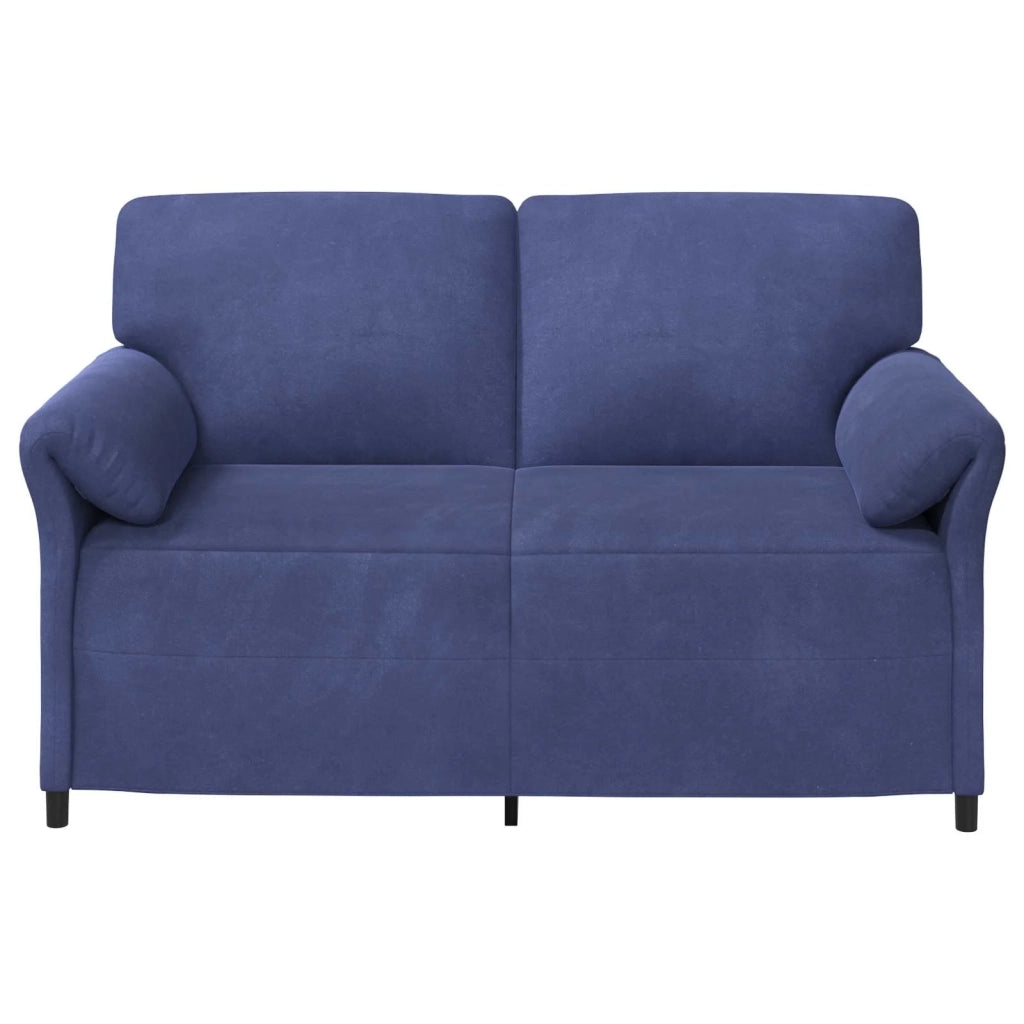 Divano a 2 Posti Blu Polizia 158 x 83 x 95 cm Velluto 42033965