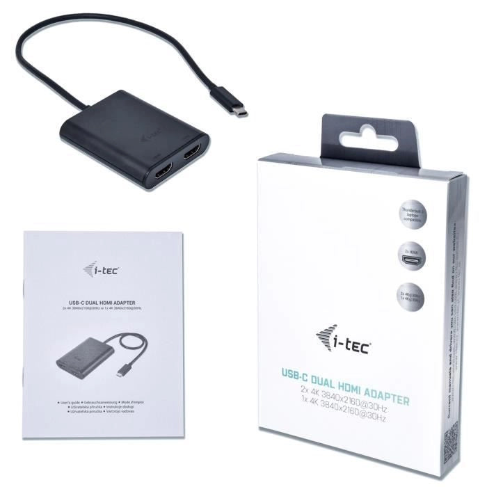 Adattatore I-TEC USB-C 2x HDMI fino a 2x4K 30Hz