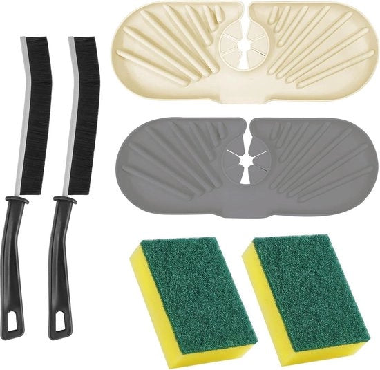 Sistema di protezione da sporcizia per rubinetto - Set di asciugamano in silicone per vasca da bagno e cucina (xcm verde)