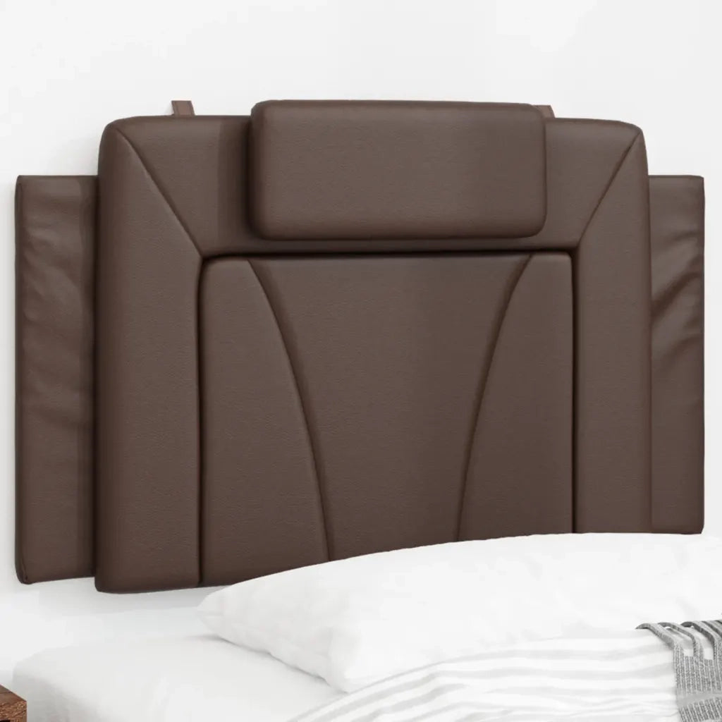 Cuscino Testiera Viana Marrone 80 cm in Similpelle 374762