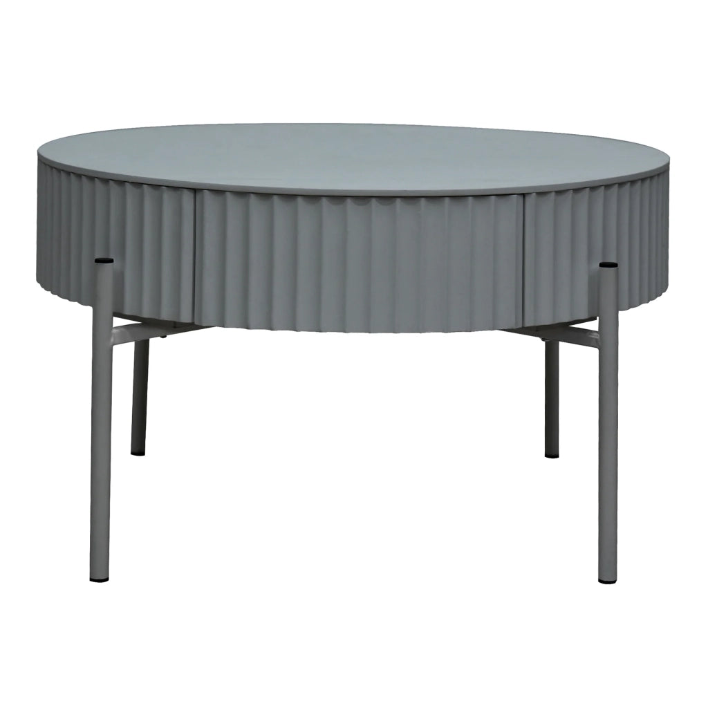 Tavolino da caffè consolle laterale 36 x 60 cm grigio 03_0010841