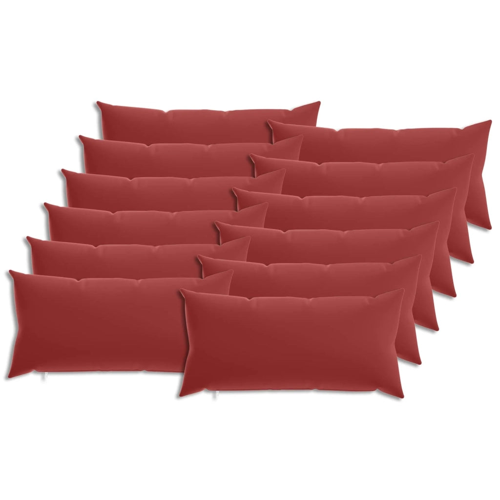 Federa 12 pcs HEERLEN Rosso Vino 40 x 80 cm Poliestere 910056