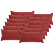 Federa 12 pcs HEERLEN Rosso Vino 40 x 80 cm Poliestere 910056