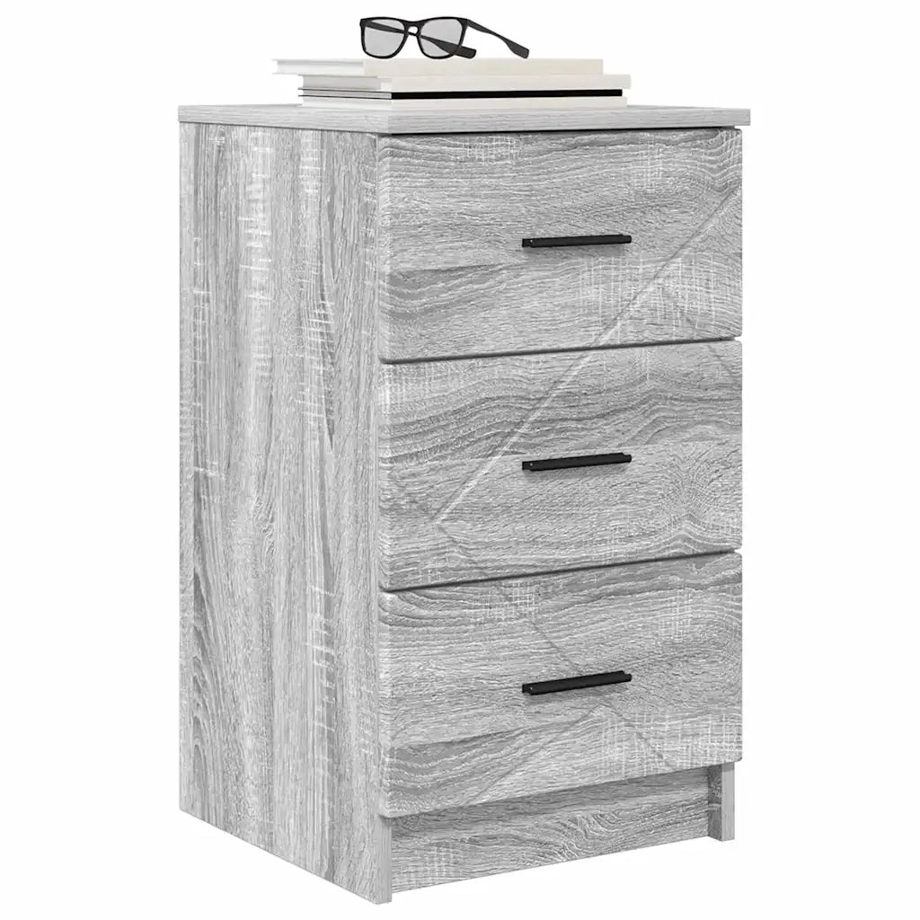 Armadio da Notte con cassetto Grigio sonoma 38 x 38 x 66 cm 883380