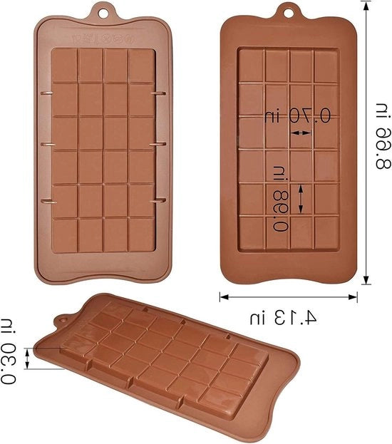 Forma a forma di silicone - Muffiniera Bricolage Forma flessibile per decorazioni di torte e bonbons - Set da 3