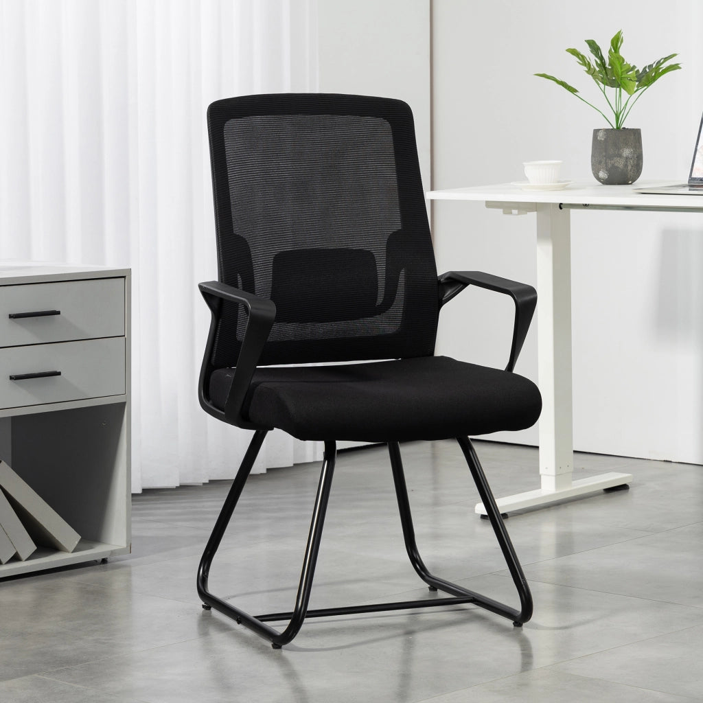 Sedia da Ufficio con Braccioli ¨C Zephmum ¨C Nero