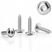 80 viti autoalimentanti, M3 x 12 mm, Torx testa piatta, acciaio inossidabile, testa rotonda, viti autoalimentanti