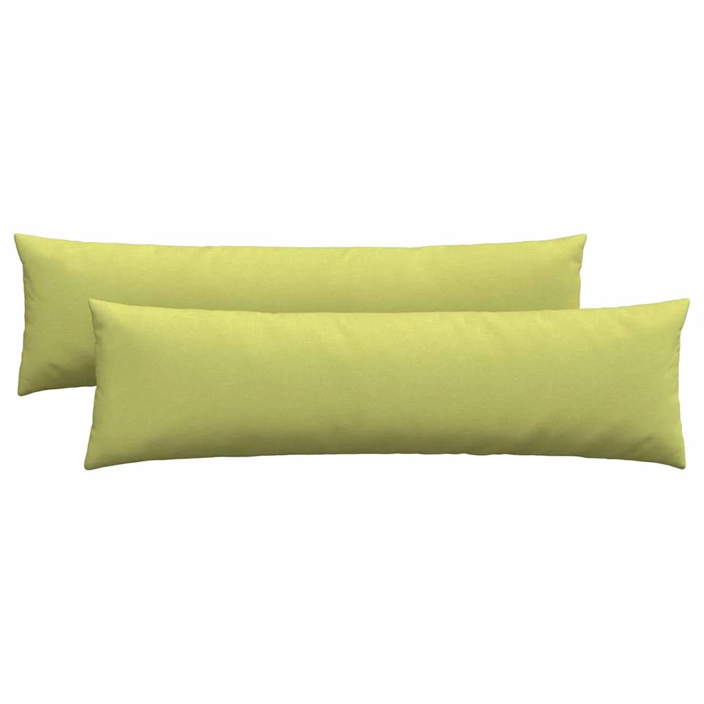 Cuscini da Divano 2 pz | Cuscini per sedie Verde chiaro 145 x 40 cm Tessuto