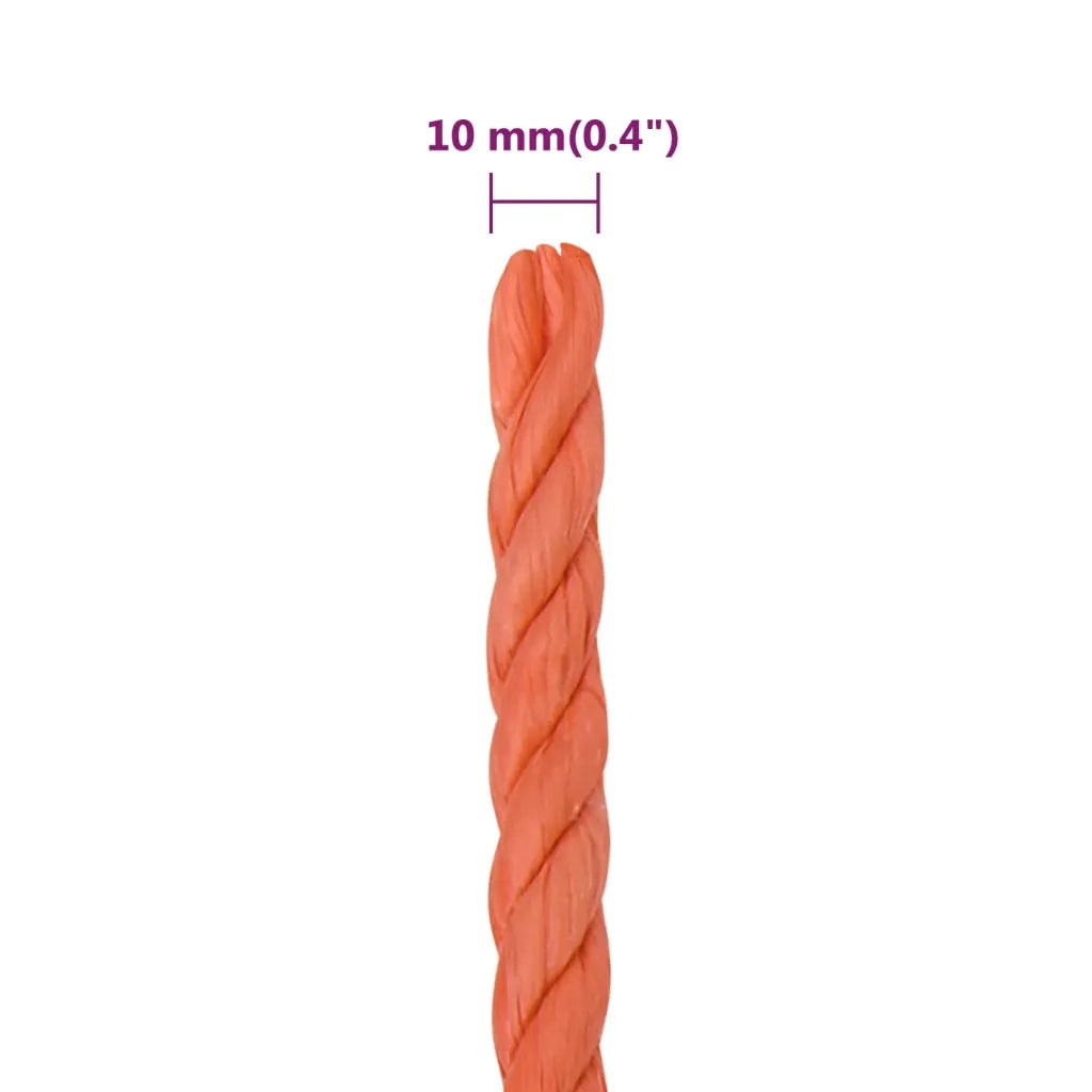 Corda da Lavoro Arancione 10 mm 25 m in Polipropilene 152933