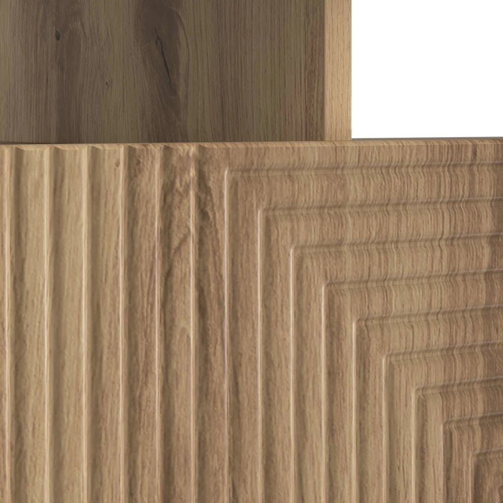 Mobile TV LED Rovere Artigianale Legno ingegnerizzato 897004