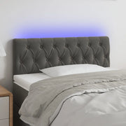 Testiera a LED Grigio Scuro 100x7x78/88 cm in Velluto 3121991