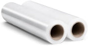 Foglia trasparente staccabile per mobili, 2 rotoli, 130 metri, foglia staccabile a mano, foglia per pallet, foglia per avvolgere, materiale di imballo (7,5 x 7,5 x 40 cm), 0,9 kg per rotolo