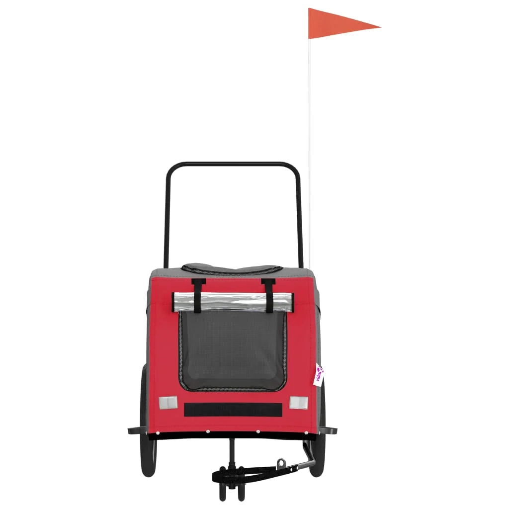Rimorchio/carrello per animali domestici rosso 02_0044358