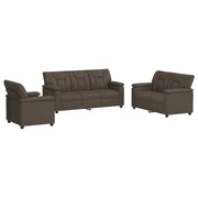 Set di divani 3 pcs Grigio Similpelle 3430545