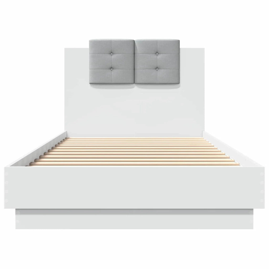 Struttura letto con testata con testiera Bianco 80 x 200 cm 3429573