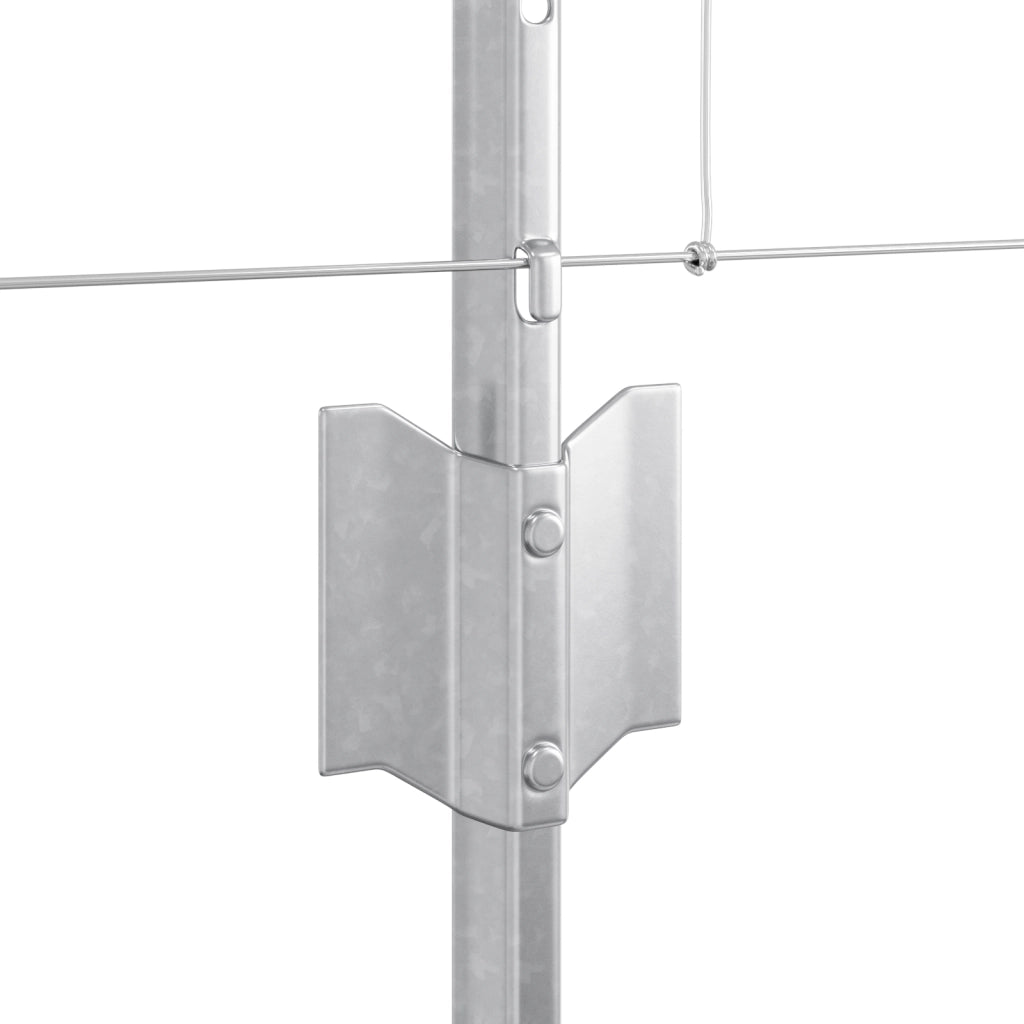 Pali di Recinzione  11 pcs U-Channel 80 cm in Acciaio Galvanizzato