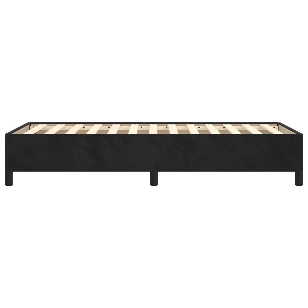 Giroletto-Struttura Letto Nero 90x200 cm in Velluto 355327