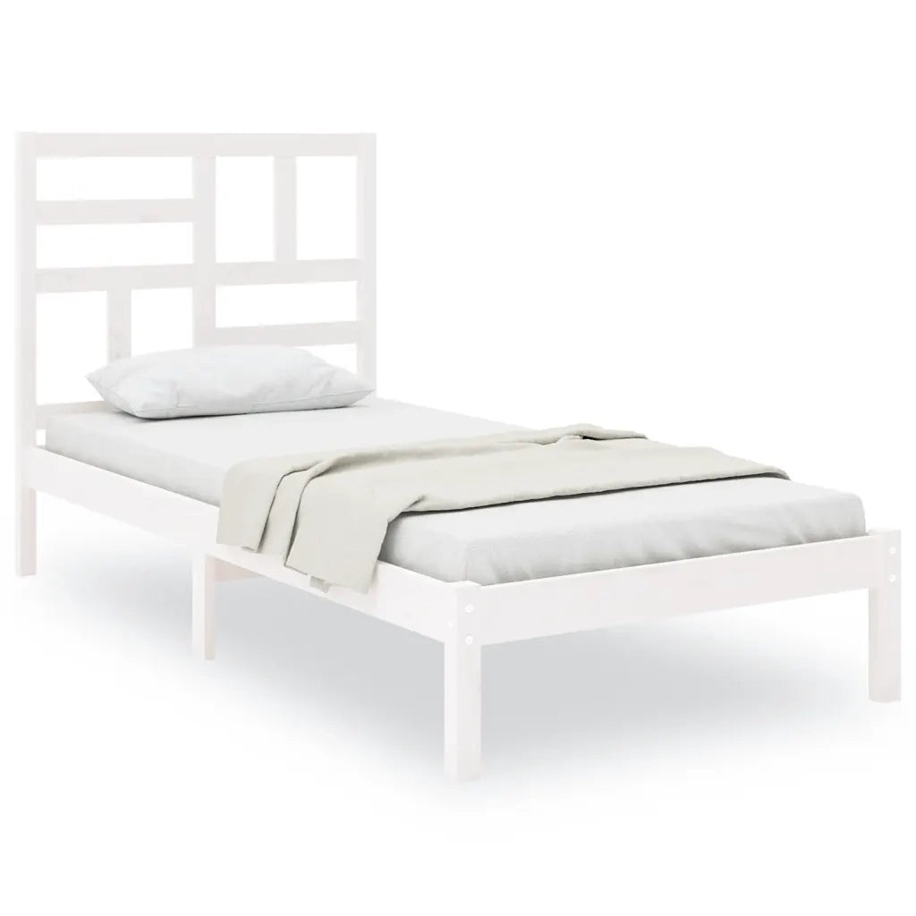 Giroletto Bianco in Legno Massello 90x190 cm Singlecod mxl 80527