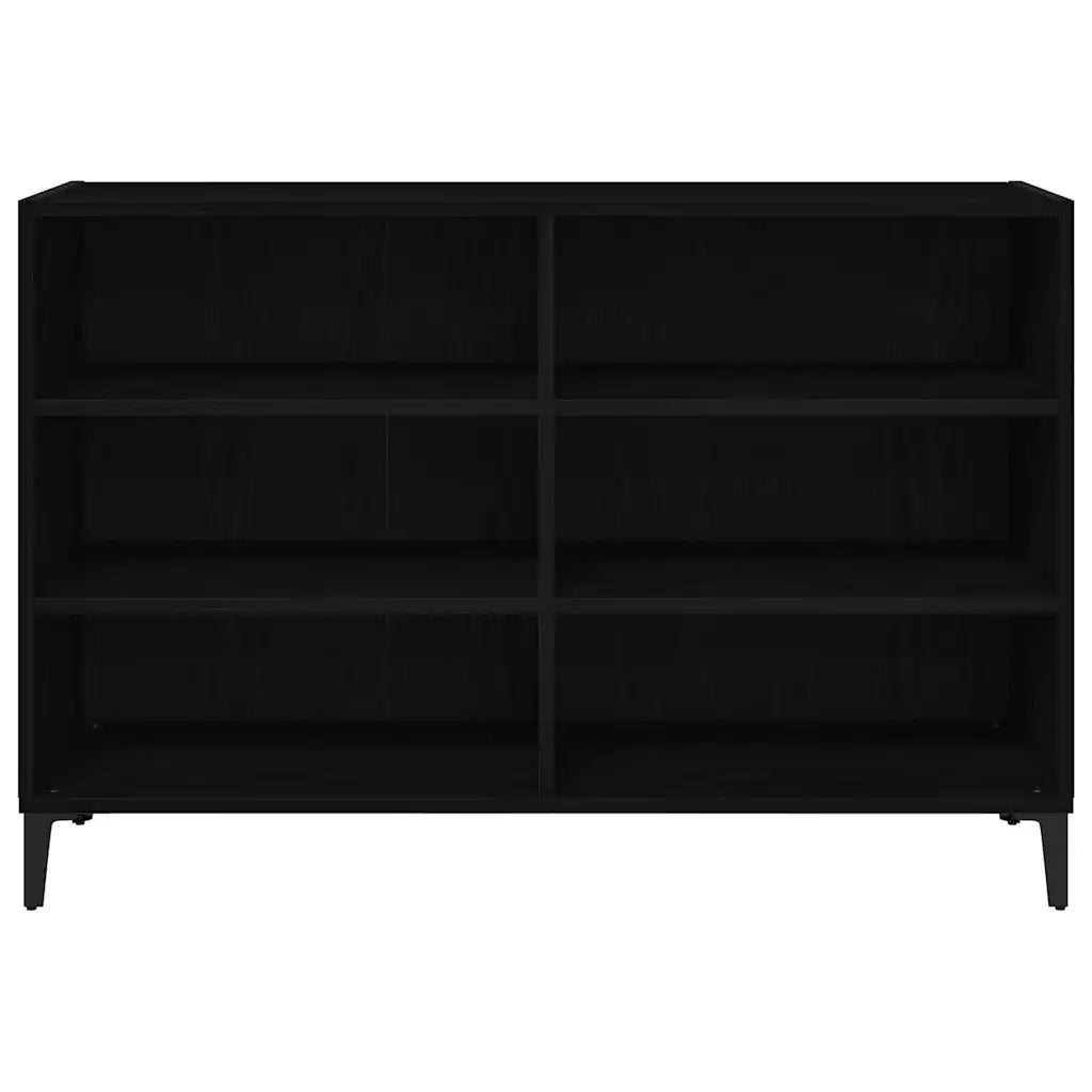 Credenza Rovere Nero 103,5 x 35 x 70 cm Legno multistrato 862591