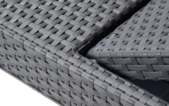 Lettino Prendisole da Giardino 187,5x58x29 cm in Resina Keter Jaipur Antracite