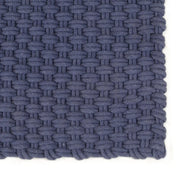 Tappeto del soggiorno | Tappeto Rettangolare Blu Marino 180x250 cm in Cotone