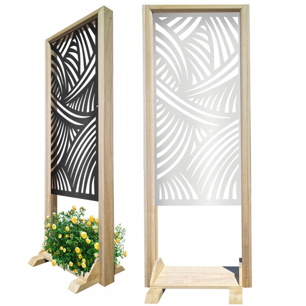FASCE - Separè  - Paravento modulabile - 70x190cm - in Legno e PVC Colore: nero