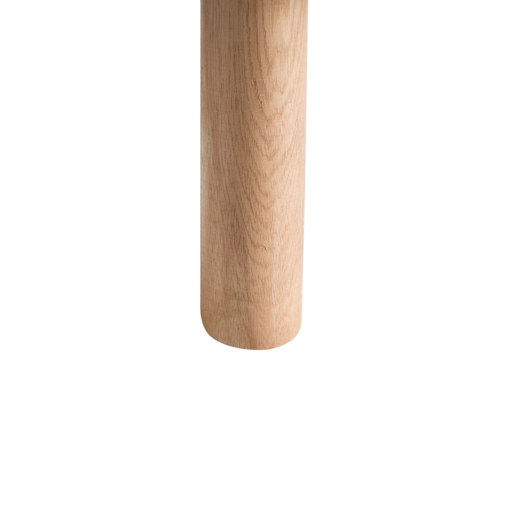 Sgabello cotone macramè beige e legno chiaro 40 cm fatto a mano boho camera da letto soggiorno cameretta