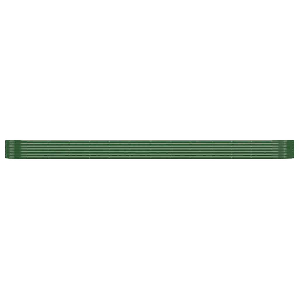 Vaso Giardino Acciaio Verniciato a Polvere 544x100x36 cm Verde cod mxl 67016