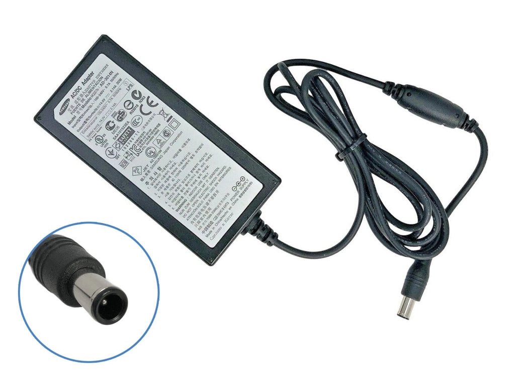 Alimentatore Originale Samsung AD-3014N per Monitor 14V 2.14A 30W AC/DC Connettore 6.5mm * 4.4mm Usato