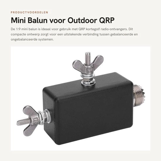 Balun Mini per Antenne Outdoor QRP - Convertitore Bidirezionale - Materiale Resistente al Tempo - Adatto per Apparecchi Audio - Lunga Durata di Vita