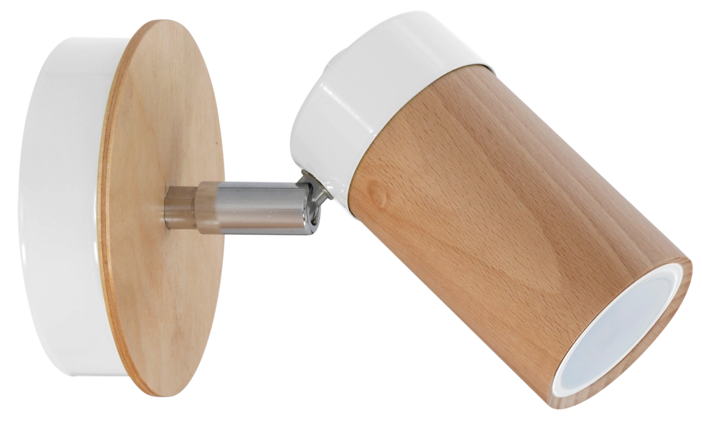 Applique Baron White legno/bianco GU10 40W Milagro MLP9007