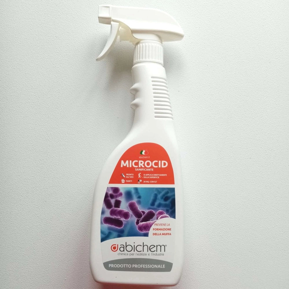 Abichem 750ml microcid sanificante per muri e pareti per la rimozione della muffa