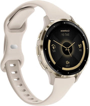 Cinturino sportivo in silicone 18mm compatibile con Garmin Venu 3S/Vivoactive 4S/Venu 2S/Vivomove 3S - Nero