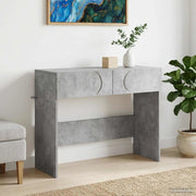 Tavolo consolle Grigio Cemento 96,5 x 38 x 75 cm 8011642