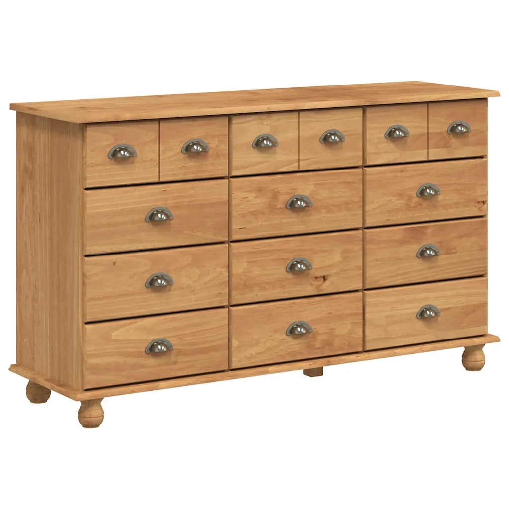 Cassettiera ASKIM Marrone 79 x 40 x 133,5 cm Pino massello 4105427