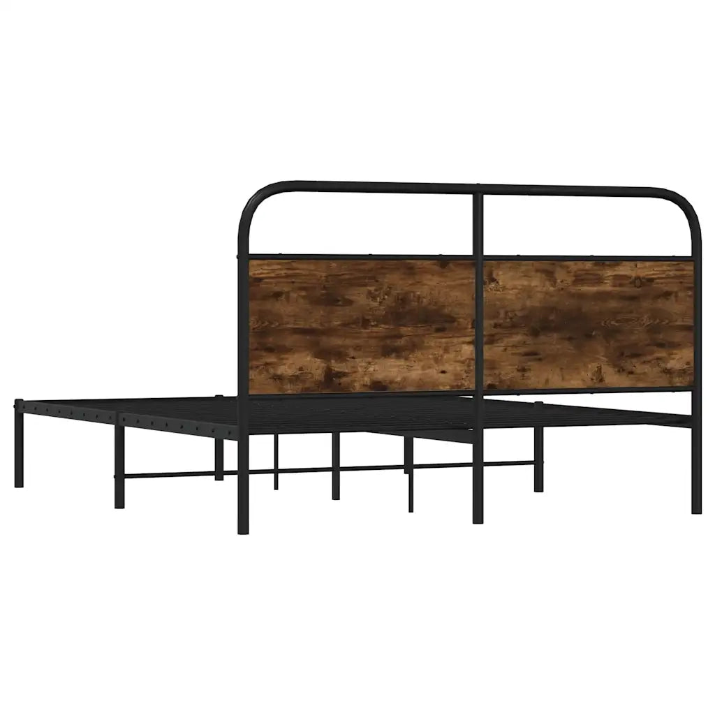 Giroletto senza Materasso Rovere Fumo 140x190 cm in Truciolato 4100209